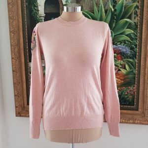 KINDRED | Blush Embroidered Floral Top